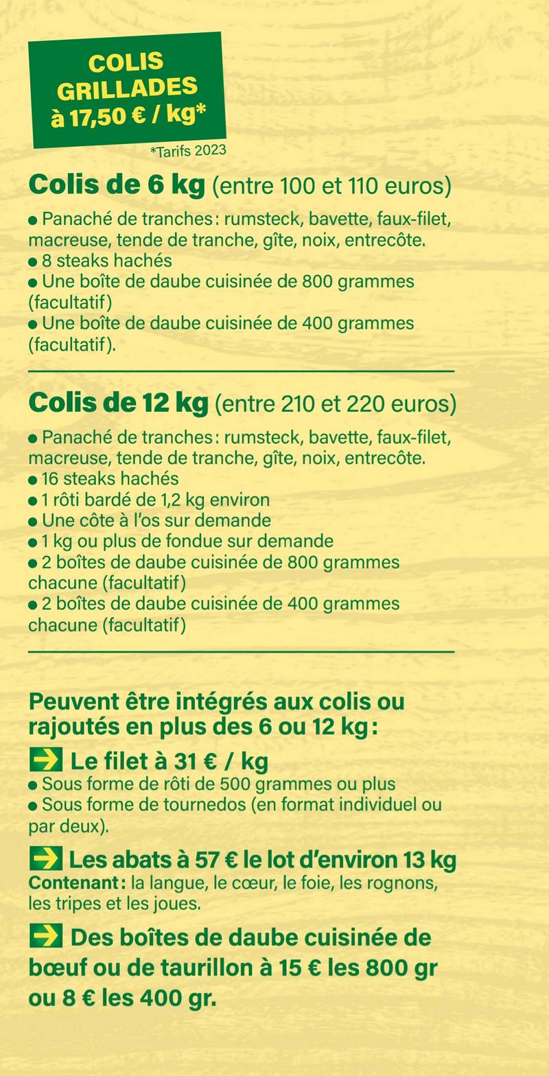 colis grillade